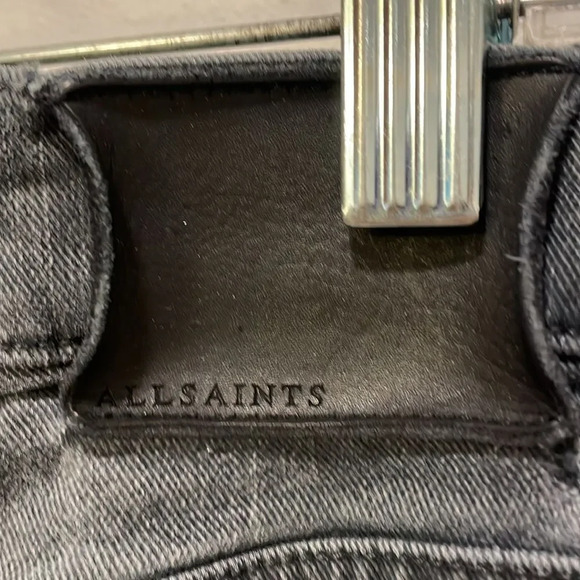 ALL Saints woman’s black faded jeans - Picture 10 of 13